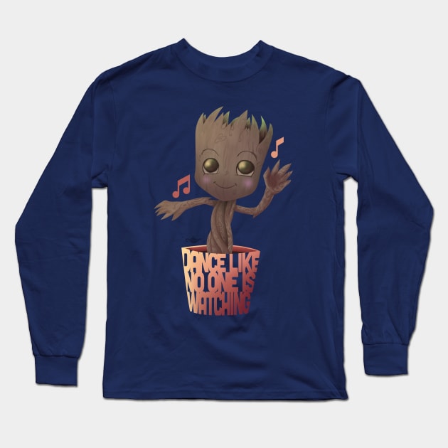 Baby Groot Long Sleeve T-Shirt by grantedesigns